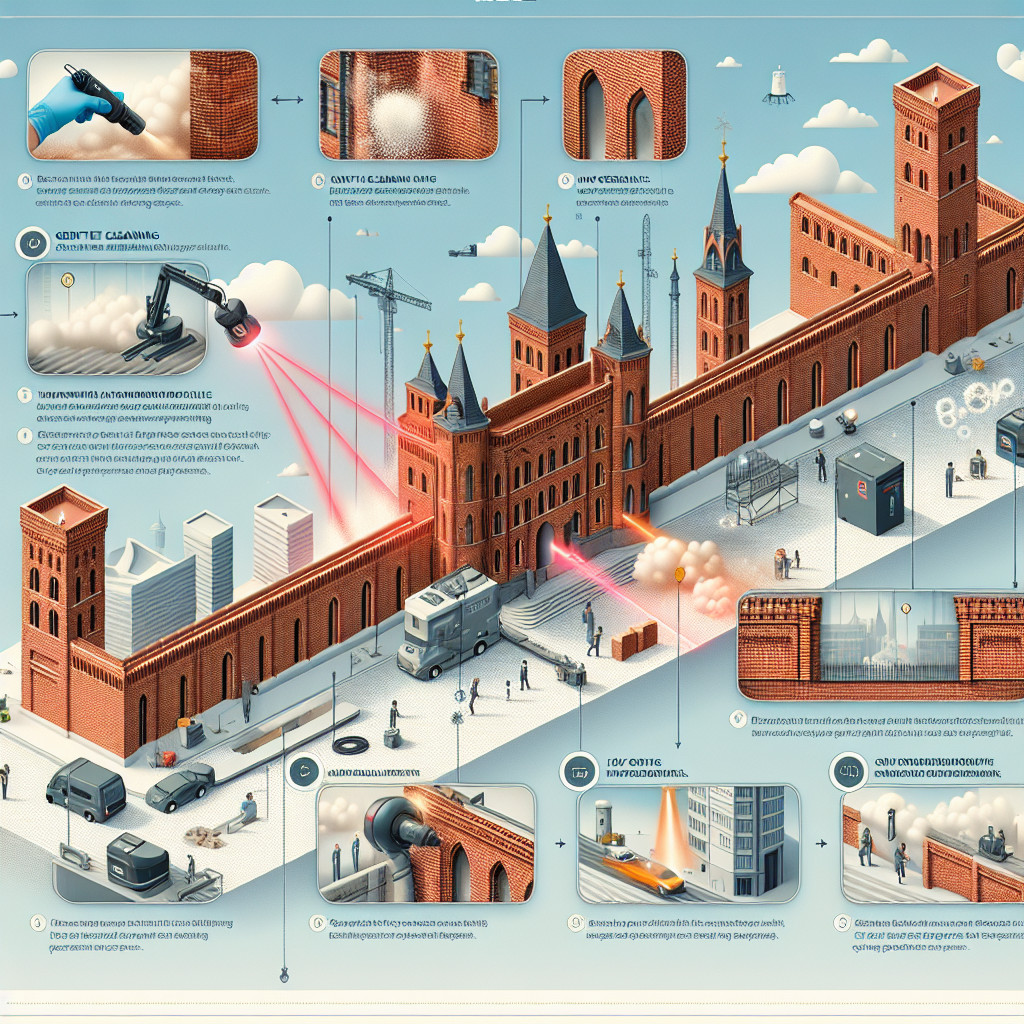 Verwendung von Lasersystemen zur Entfernung von Verwitterungsspuren von Ziegelfassaden