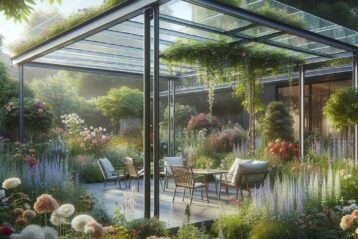 Pergola szklana jako przedłużenie salonu