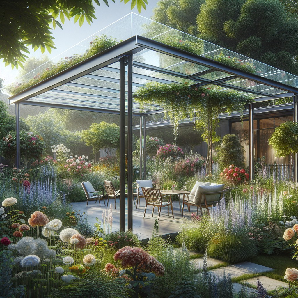 Pergola szklana jako przedłużenie salonu